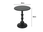 Vintage Iron Side Table-Black by Loveliving