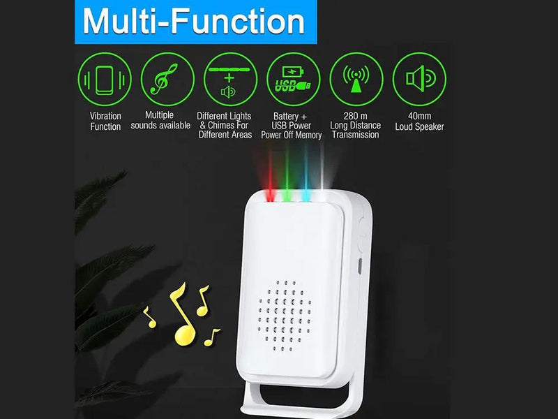 Wireless Home Security Alarm System/Welcome Buzzer Monitor Doorbell Alarm by Loveliving