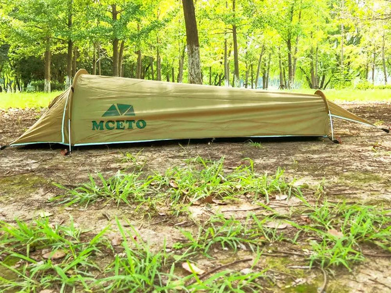 Ultralight 1 Person Waterproof Bivvy Tent - Earth brown by Loveliving