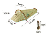 Ultralight 1 Person Waterproof Bivvy Tent - Earth brown by Loveliving