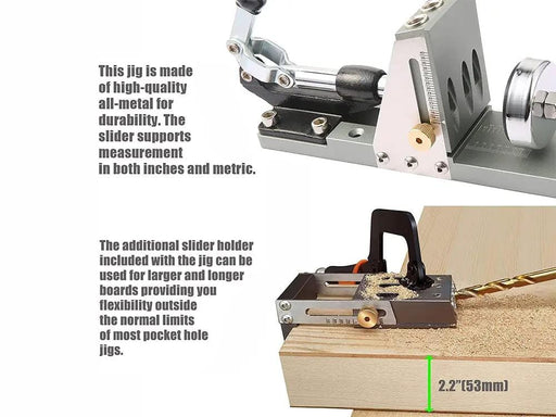 Loveliving Tools & Hardware Professional Pocket Hole Jig Kit Professional Pocket Hole Jig Kit