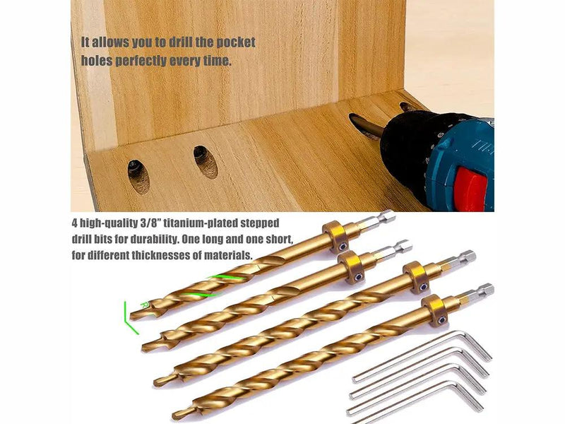 Professional Pocket Hole Jig Kit by Loveliving