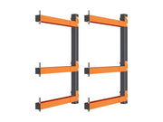 2pcs Wall-Mounted Lumber Storage Rack by Loveliving