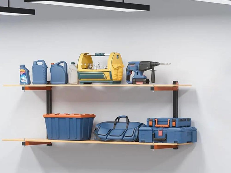 2pcs Wall-Mounted Lumber Storage Rack by Loveliving