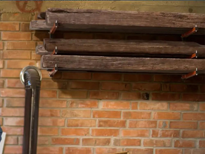 2pcs Wall-Mounted Lumber Storage Rack by Loveliving