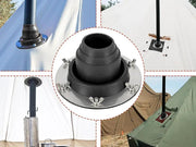 Tent Stove Jack Kit-Black by Loveliving