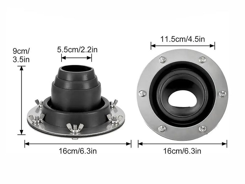 Tent Stove Jack Kit-Black by Loveliving