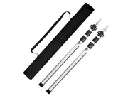 Loveliving Tent Canopy Support Rods  ( Set of 2)-Silver Adjustable Telescoping Aluminum Tent Canopy Poles 2