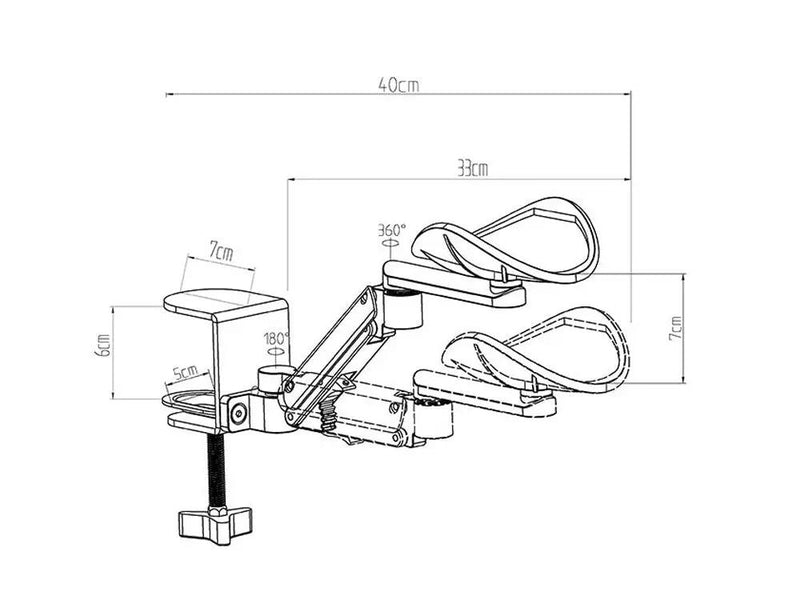 Adjustable Arm Rest for Desk by Loveliving