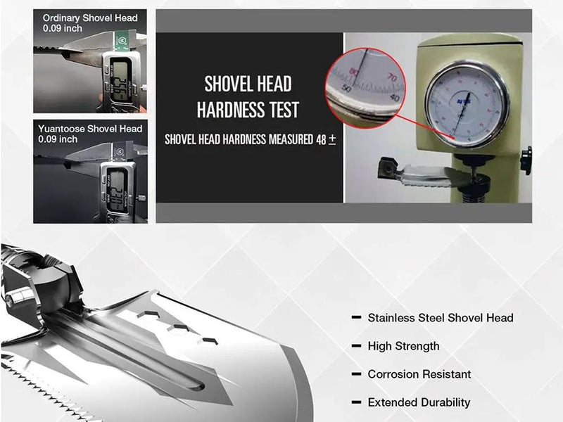 Folding Multifunction Survival Shovel by Loveliving
