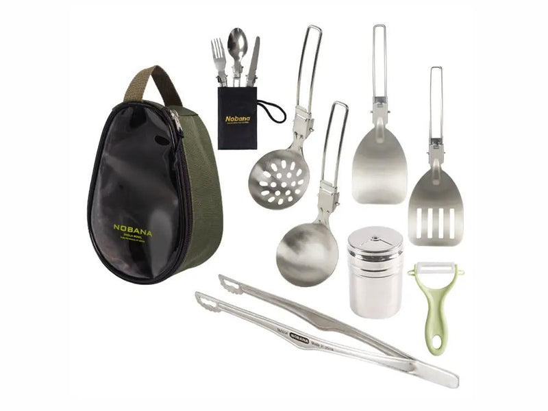 Outdoor Kitchenware Set with Storage Bag by Loveliving