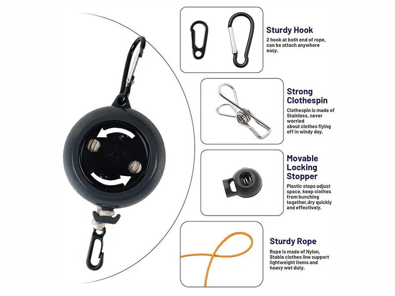 Portable Camping Clothesline-10m by Loveliving