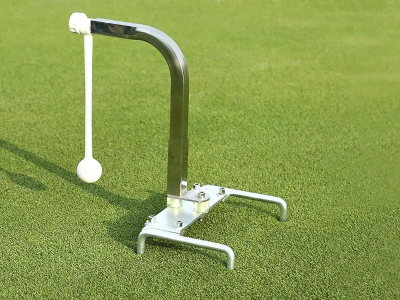 Outdoor Golf Swing Trainer With 4 Stakes Adjustable Height Portable Practice Aid