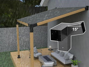 15°Slanted Wall Mount Pergola 3-way Bracket Kit by Loveliving