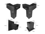 15°Slanted Wall Mount Pergola 3-way Bracket Kit by Loveliving