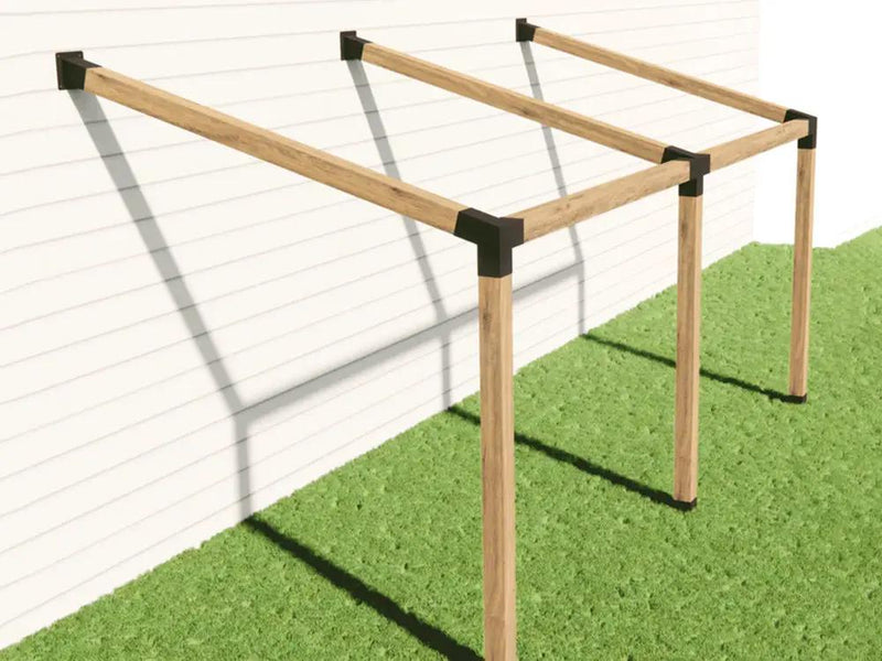 15°Slanted Wall Mount Pergola Bracket Kit by Loveliving