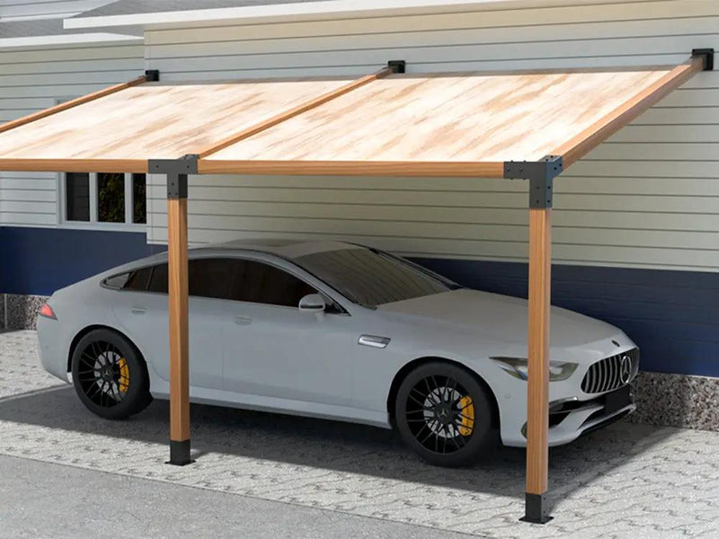15°Slanted Wall Mount Pergola Bracket Kit by Loveliving