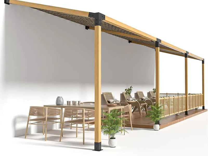 15°Slanted Wall Mount Pergola Bracket Kit by Loveliving
