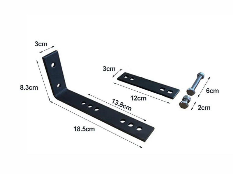 Car side Awning Mounting Brackets Kit by Loveliving
