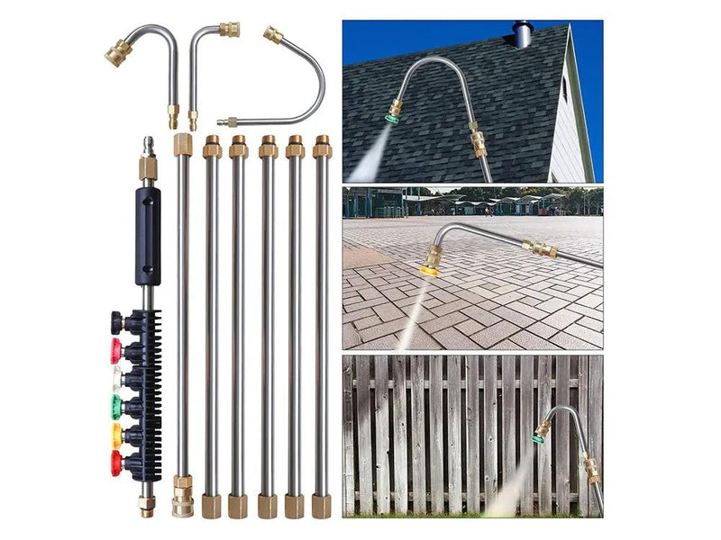10PCS Pressure Washer Extension Wand Set by Loveliving