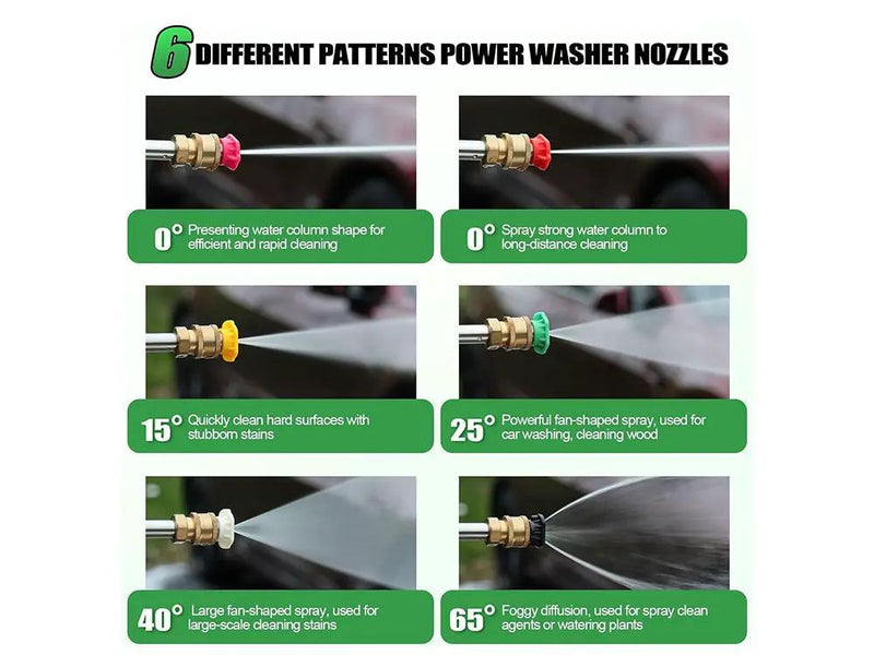 10PCS Pressure Washer Extension Wand Set by Loveliving