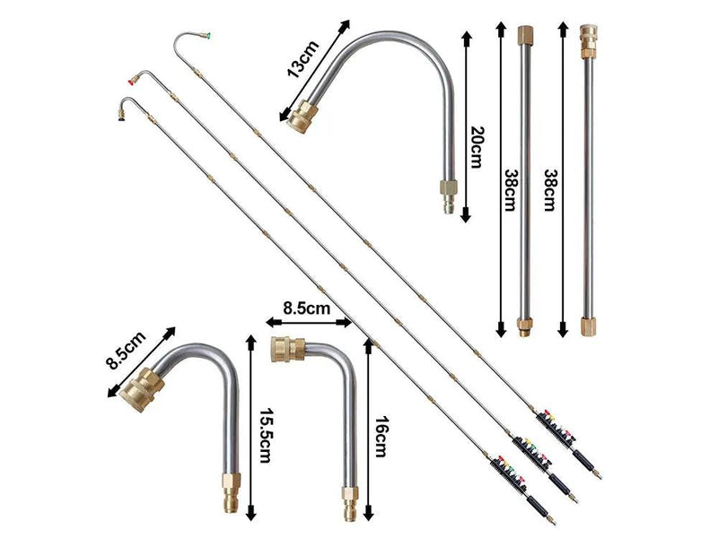 10PCS Pressure Washer Extension Wand Set by Loveliving
