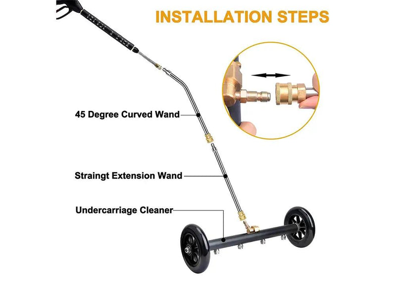 2-in-1 Undercarriage Pressure Washer Water Broom by Loveliving