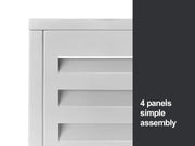 2mm Thickness Aluminum Heat Pump Cover- White -Medium by Loveliving