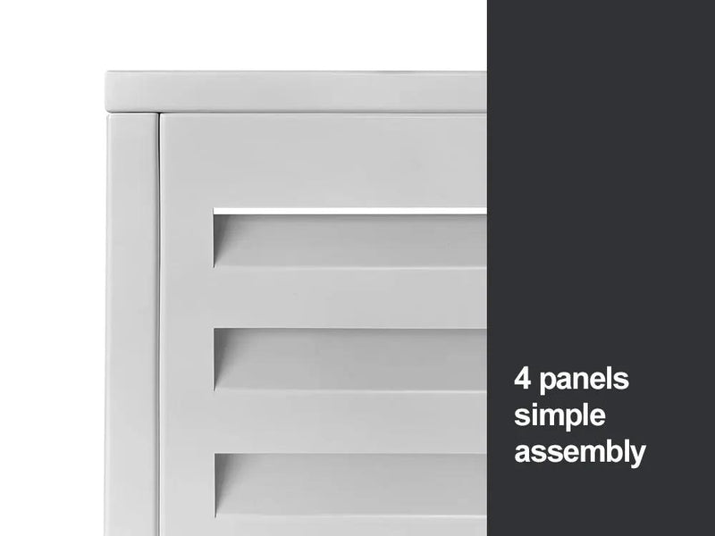 2mm Thickness Aluminum Heat Pump Cover- White -Medium by Loveliving