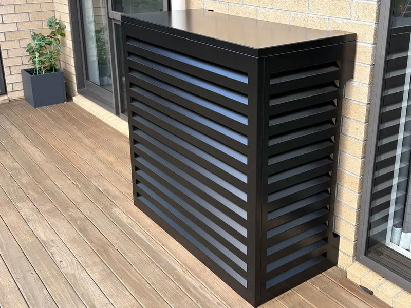 2mm Thickness Aluminum Heat Pump Cover- Black -Medium by Loveliving