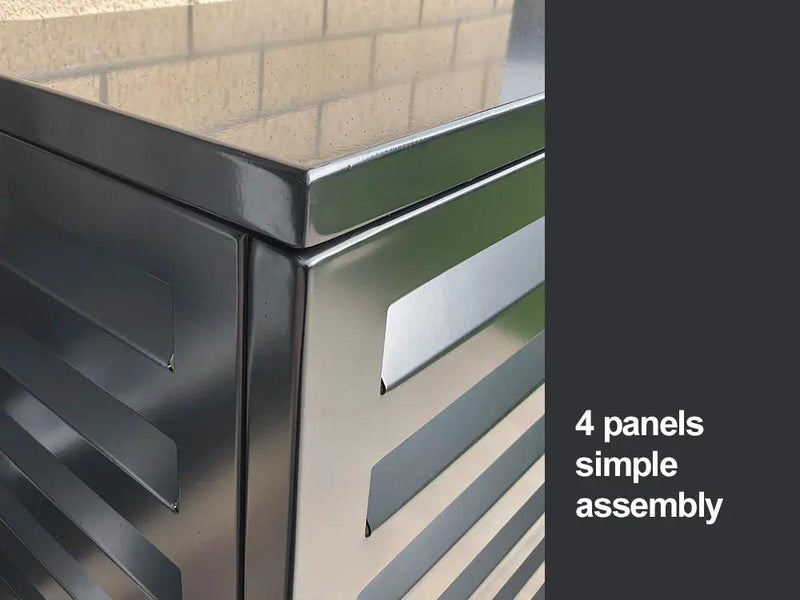 2mm Thickness Aluminum Heat Pump Cover- Black -Medium by Loveliving