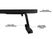 Toyota Hiace Gutter Mount 3 Bar Roof Rack Kit by Loveliving