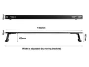 Toyota Hiace Gutter Mount 3 Bar Roof Rack Kit by Loveliving