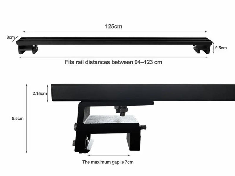 All- Aluminium Roof Rack Cross Bars For Vehicles with flush-mounted side rails by Loveliving