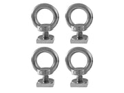 4 x 304 Stainless Steel Roof Rack M8 Eye Bolt-Silver by Loveliving
