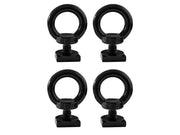 4 x 304 Stainless Steel Roof Rack M8 Eye Bolt-Black by Loveliving