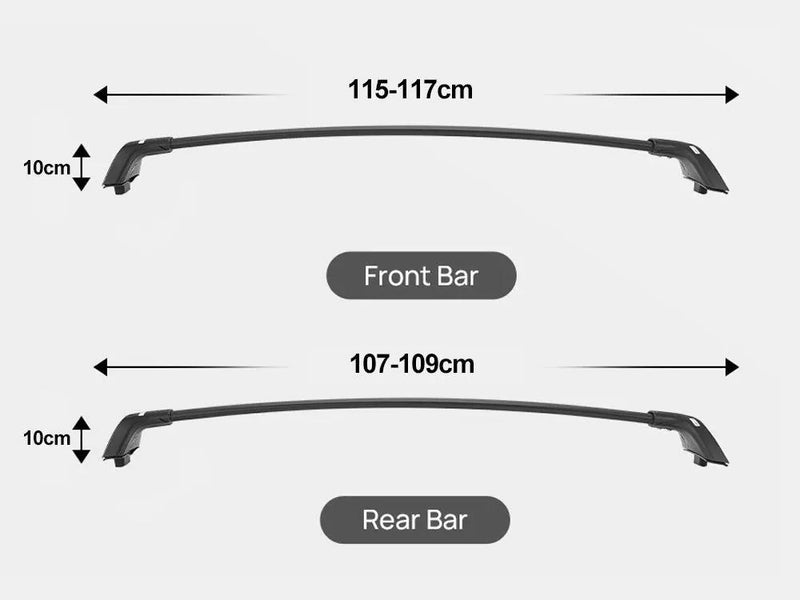 Roof Rack Cross Bars for Toyota RAV4 2019-2025 by Loveliving