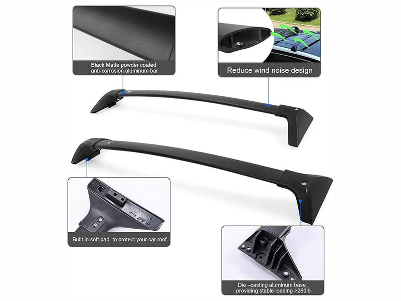 Roof Rack Cross Bars For Toyota RAV4 2019 To 2025 Aluminum Rails