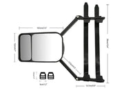 2PCS Adjustable Blind Spot Rear View Mirrors by Loveliving