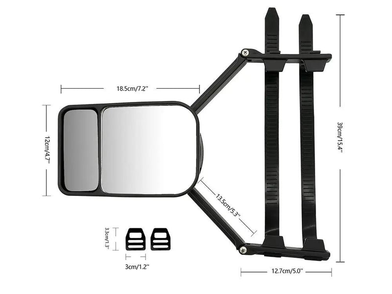2PCS Adjustable Blind Spot Rear View Mirrors by Loveliving