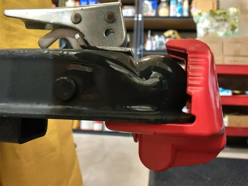 Universal Trailer Hitch Coupler Lock - Red by Loveliving