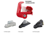 Universal Trailer Hitch Coupler Lock - Red by Loveliving