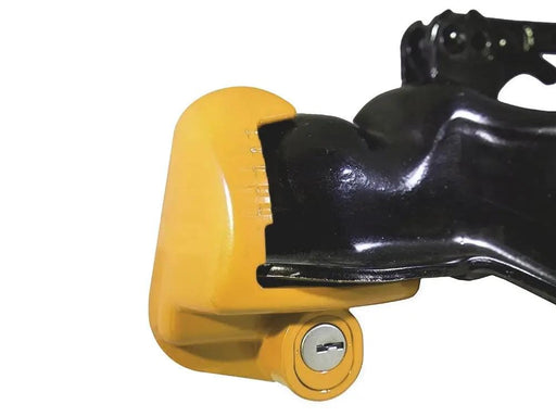 Loveliving Universal Trailer Hitch Coupler Lock - Yellow Universal Trailer Hitch Coupler Lock - Yellow