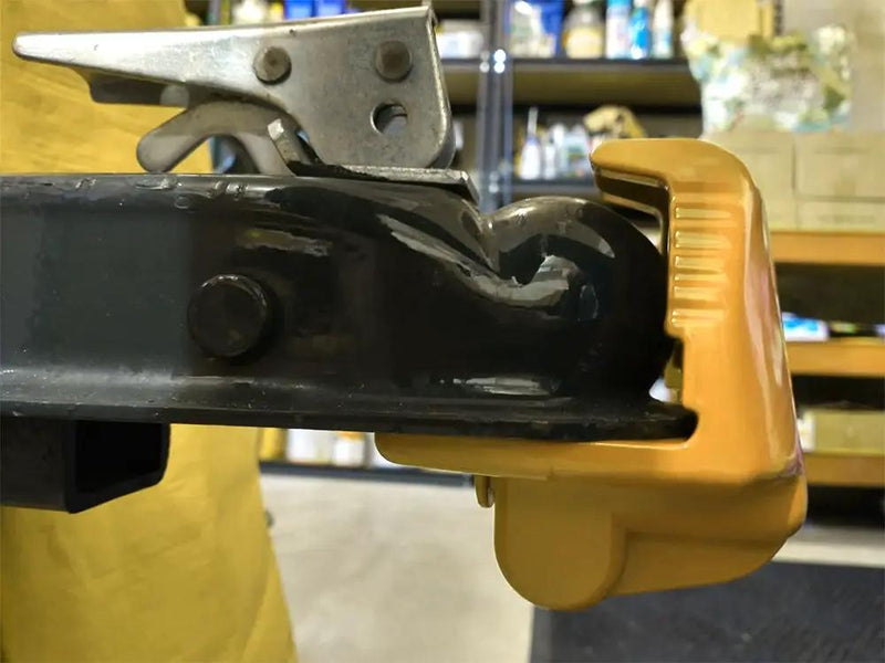 Universal Trailer Hitch Coupler Lock - Yellow by Loveliving