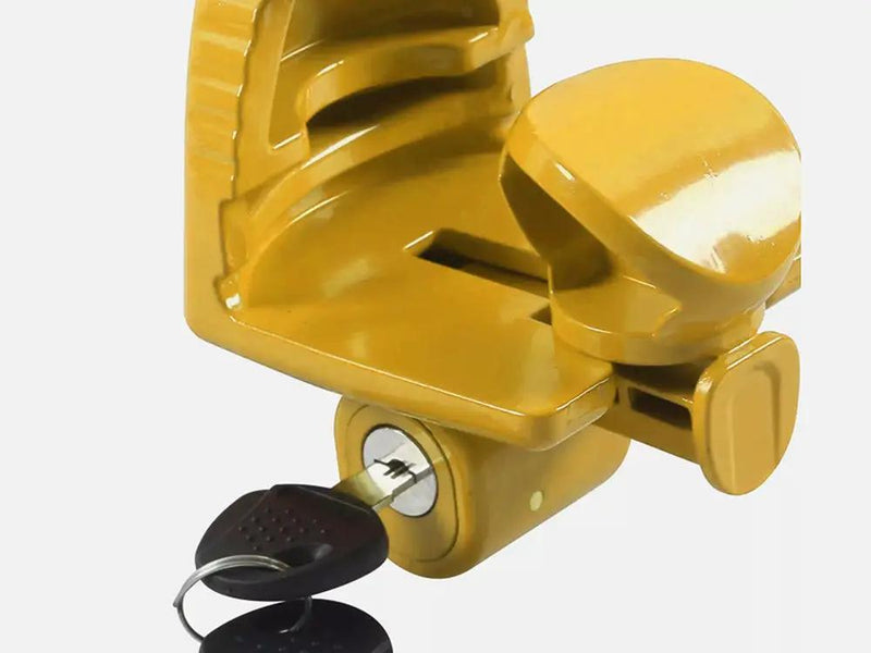 Universal Trailer Hitch Coupler Lock - Yellow by Loveliving