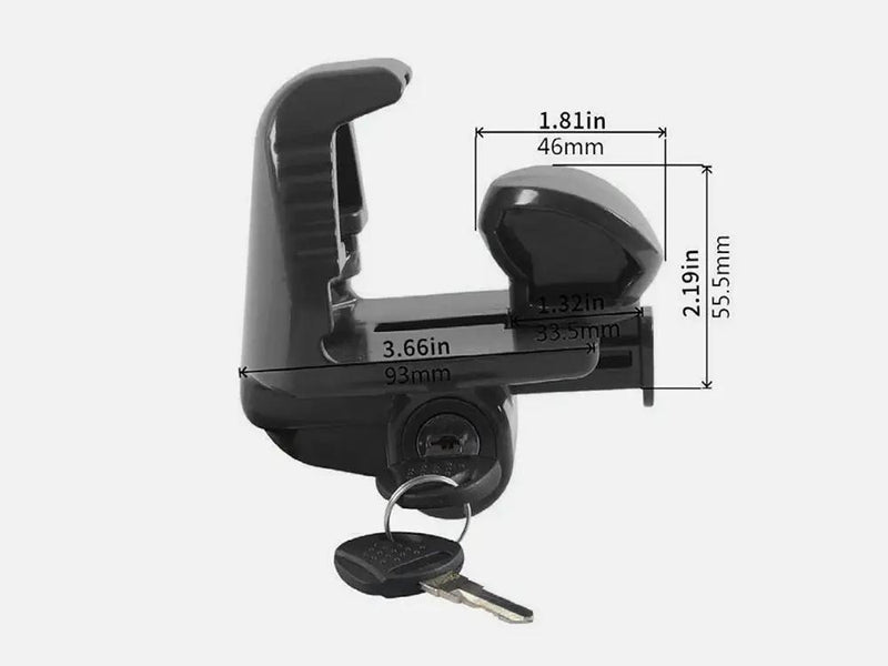 Universal Trailer Hitch Coupler Lock - Black by Loveliving