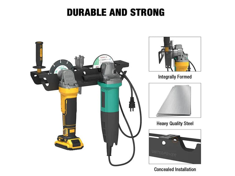 2‑Bay Angle Grinder Holder by Loveliving
