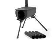 Portable Wood Burning Tent Stove with Chimney by Loveliving