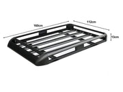 Aluminium Roof Rack Basket Tray Luggage Cargo Carrier 160*112cm by Loveliving