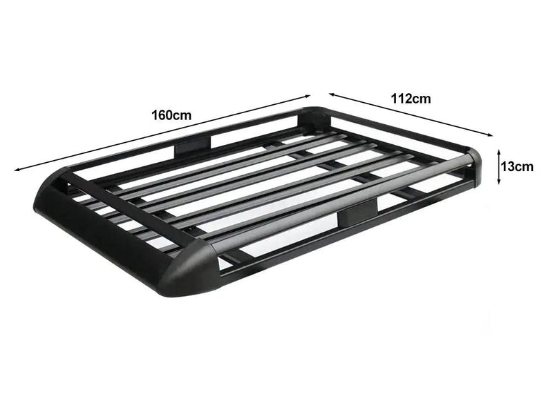 Aluminium Roof Rack Basket Tray Luggage Cargo Carrier 160*112cm by Loveliving